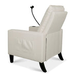 Modern Fabric Manual Recliner with Phone Holder, Cup Holder, Footrest