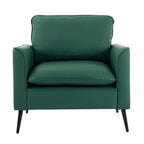 Green Modern 26  Accent Chair with Waist Pillows