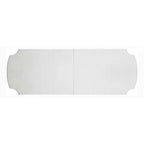 Antoine Dining Table, Double Pedestal, 84-120 Inch Antique Pearl White
