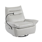 Upholstered Power Recliner Leather Lounge Chair for Living (Set of 2)