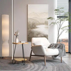 Modern Double-Layer Creative Petal Coffee Table, Round Side Table with Multifunctional Storage Space, for Living Room