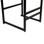 Counter Height Bar Stools Set of 2, Kichen Island Chairs with Back, Armless Dinning Room Chairs with Hand Weave
