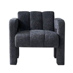 Upholstered Accent Chair 31.10  Wide Boucle Modern Accent Chair Side Chair Comfy Wide Armchair For Bedroom, Living Room