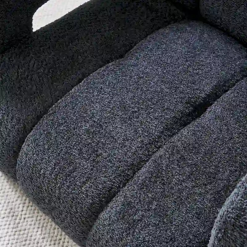 Upholstered Accent Chair 31.10  Wide Boucle Modern Accent Chair Side Chair Comfy Wide Armchair For Bedroom, Living Room