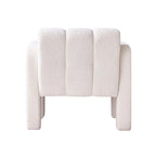 Upholstered Accent Chair 31.10  Wide Boucle Modern Accent Chair Side Chair Comfy Wide Armchair For Bedroom, Living Room