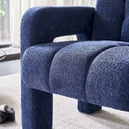 Upholstered Accent Chair 31.10  Wide Boucle Modern Accent Chair Side Chair Comfy Wide Armchair For Bedroom, Living Room