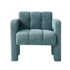 Upholstered Accent Chair 31.10  Wide Boucle Modern Accent Chair Side Chair Comfy Wide Armchair For Bedroom, Living Room