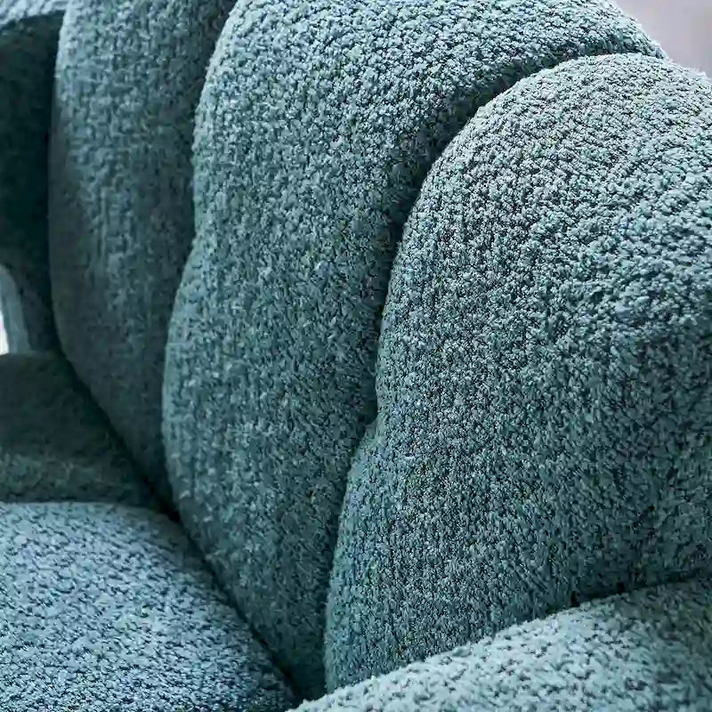 Upholstered Accent Chair 31.10  Wide Boucle Modern Accent Chair Side Chair Comfy Wide Armchair For Bedroom, Living Room