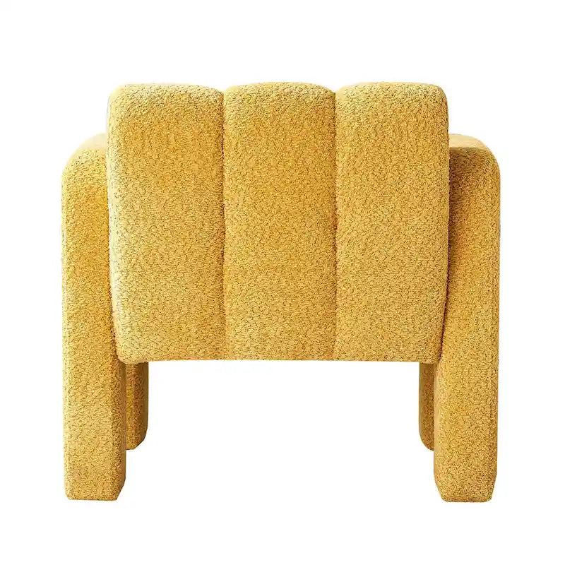 Upholstered Accent Chair 31.10  Wide Boucle Modern Accent Chair Side Chair Comfy Wide Armchair For Bedroom, Living Room