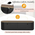 70.8  Modern Minimalist TV Stand for TVs up to 80 Inches, Entertainment Center with 3 Drawers and 1 Shelf Metal Handles