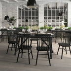 Solid Wood Commercial Grade Trestle Base Dining Table