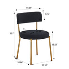 Set of 2 mid-century modern dining chairs