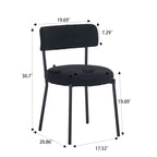 Set of 2 mid-century modern dining chairs
