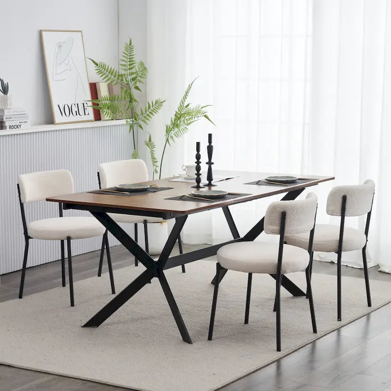 Set of 2 mid-century modern dining chairs
