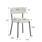 Set of 2 mid-century modern dining chairs