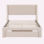 Full Size Storage Bed Velvet Upholstered with a Big Drawer