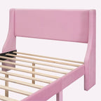 Full Size Storage Bed Velvet Upholstered with a Big Drawer
