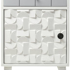 ComfyStyle 1 Door & Drawer Creative Modern Solid Wood Nightstand