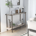 Rowland Urban Light Grey 49-inch Steel 1-Shelf Sofa Table by Furniture of America