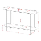 Rowland Urban Light Grey 49-inch Steel 1-Shelf Sofa Table