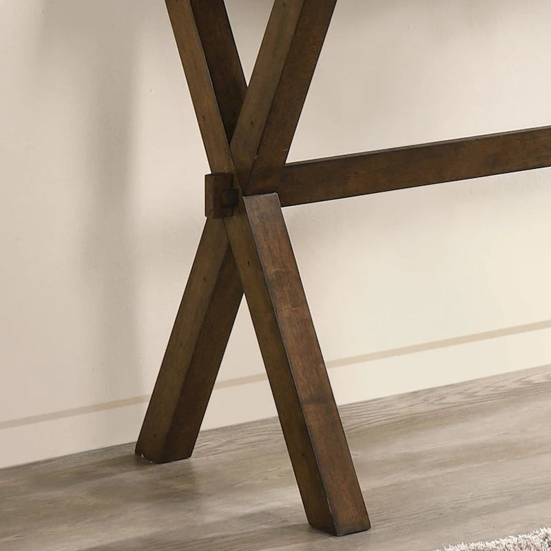 Mav Transitional Walnut 47-inch Solid Wood Sofa Table