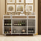 55.1  Accent Storage Cabinet Mirror Sideboard Buffet Cabinet
