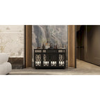 55.1  Accent Storage Cabinet Mirror Sideboard Buffet Cabinet
