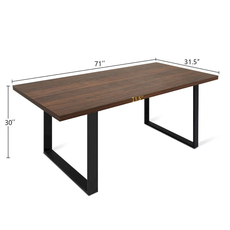 71 x31.5  Modern Rectangle Dining Table