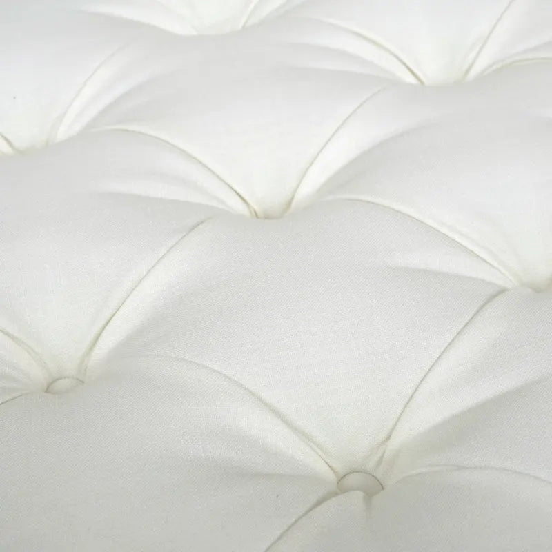 Baruti Tufted Cocktail Ottoman with Pleated Skirt