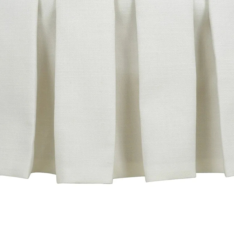 Baruti Tufted Cocktail Ottoman with Pleated Skirt