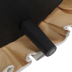 Baruti Tufted Cocktail Ottoman with Pleated Skirt