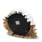 Baruti Tufted Cocktail Ottoman with Pleated Skirt