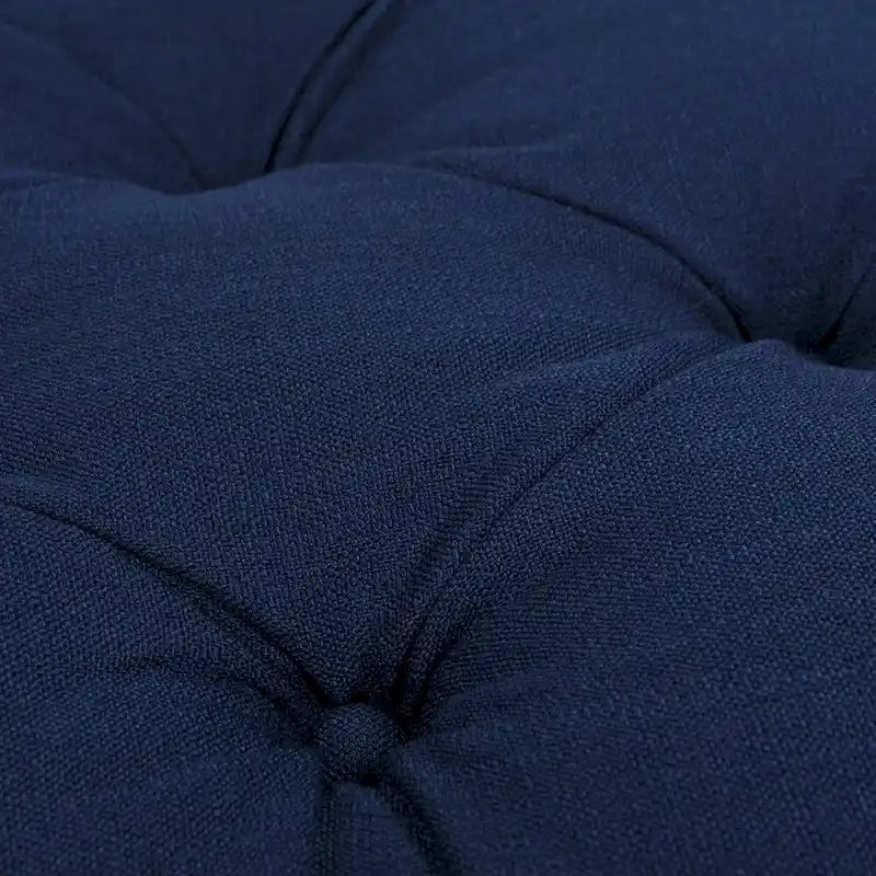 Baruti Tufted Cocktail Ottoman with Pleated Skirt