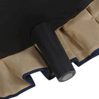 Baruti Tufted Cocktail Ottoman with Pleated Skirt