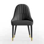Dining Chair Modern Accent Chairs Faux Leather Side Chairs (Set of 4)