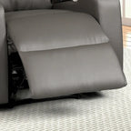 Modern Terry Upholstered Faux Leather Power Recliner Chair