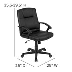 5 Piece Oval Conference Table Set with 4 LeatherSoft-Padded Task Chairs