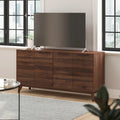 60  Buffet Cabinet with 4 Soft Close Doors and Adjustable Shelves