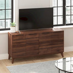 60  Buffet Cabinet with 4 Soft Close Doors and Adjustable Shelves