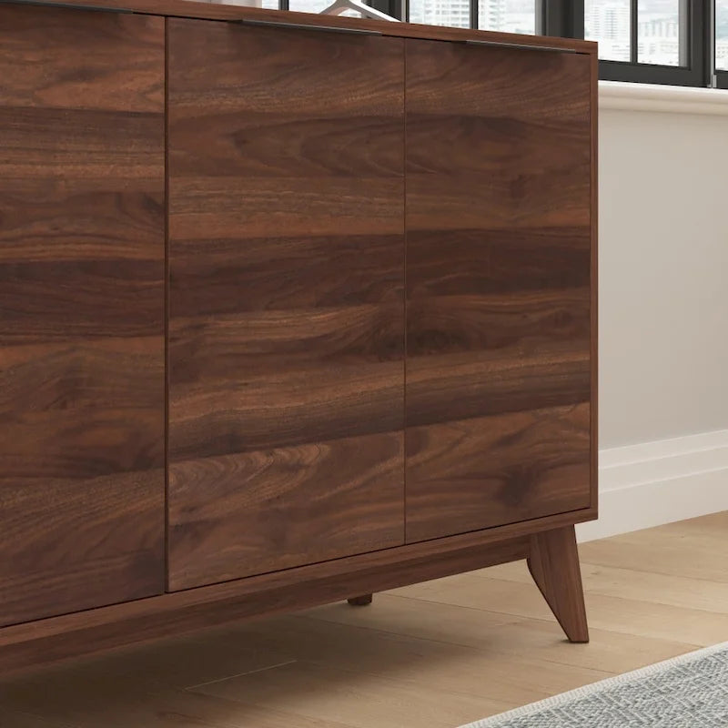 60  Buffet Cabinet with 4 Soft Close Doors and Adjustable Shelves