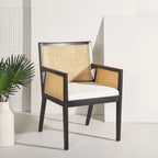 Couture Lupita Rattan Dining Chair - 21.9  W x 24.8  L x 33.9  H - 22Wx25Dx34H