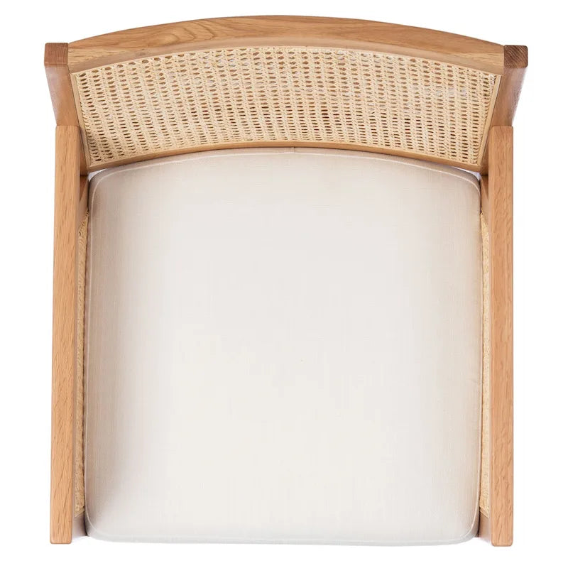 Couture Lupita Rattan Dining Chair - 21.9  W x 24.8  L x 33.9  H - 22Wx25Dx34H