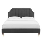 Sienna Performance Velvet Queen Platform Bed