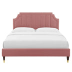 Sienna Performance Velvet Queen Platform Bed