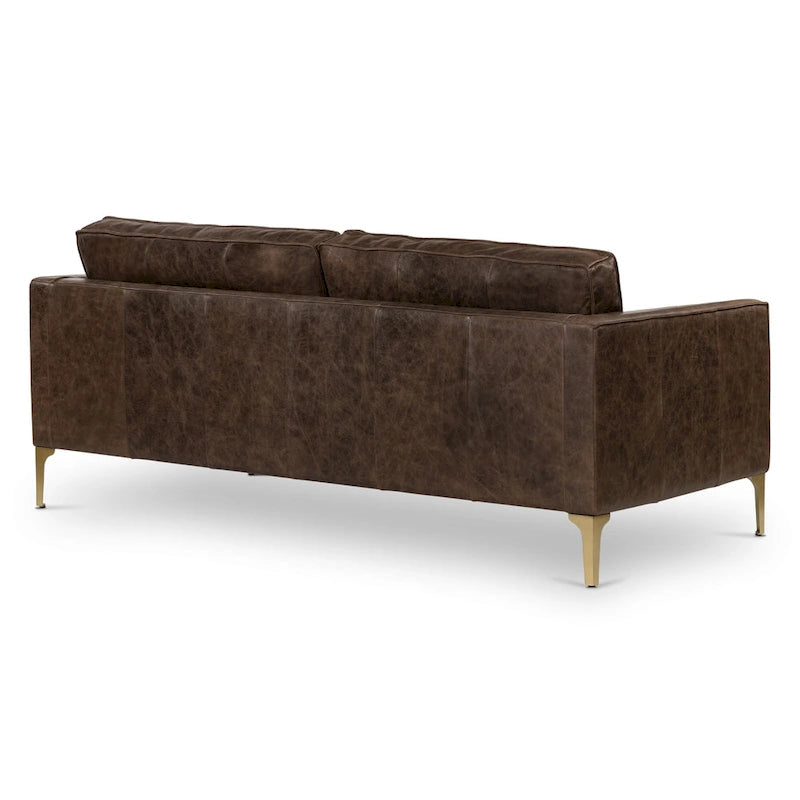 Mateo 82.5  Sofa - Full Grain Genuine Italian Leather