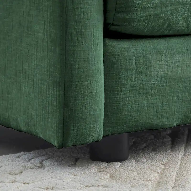 3-Piece Sofa Set Oversized Sofa Comfy Chenille Deep Seat Sofa Couch with 2 Loveseat and 3 Seater Sofa