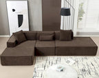 Modern Minimalist Modular Combination L-shaped Sofa Set,Free Installation Sofa
