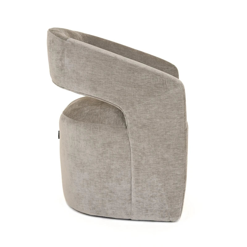 Angie Modern Grey Fabric Dining Chair