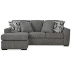 Signature Design by Gardiner Pewter Sofa Chaise - 101 W x 63 D x 40 H