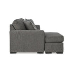 Signature Design by Gardiner Pewter Sofa Chaise - 101 W x 63 D x 40 H